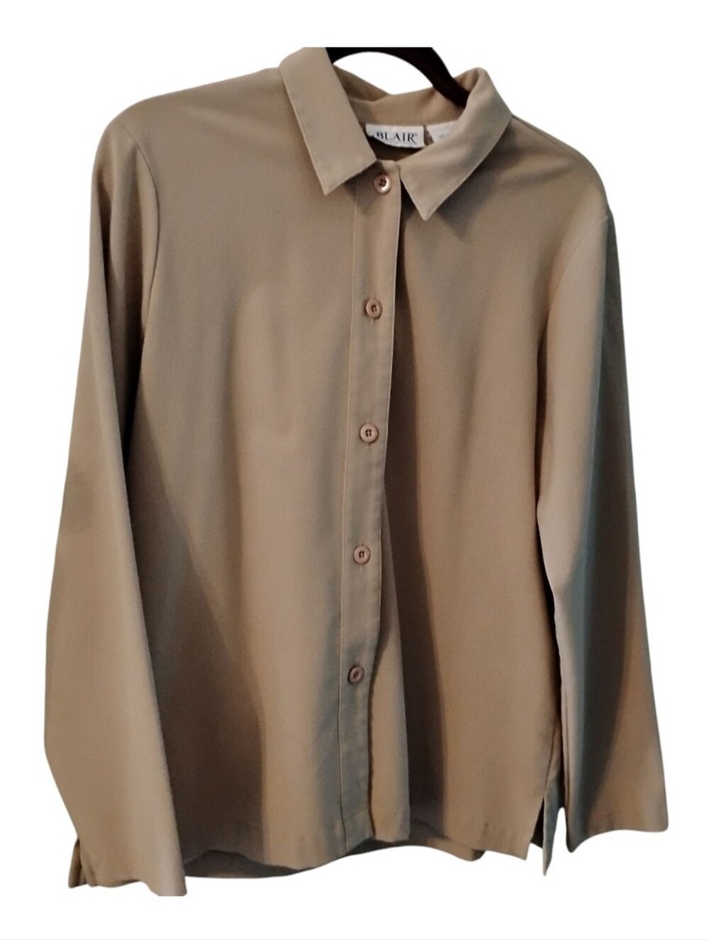 Blair Blouse, Tan, Women's Size Medium, Pre-owned